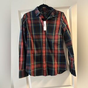 NWT J Crew Tartan Button Down